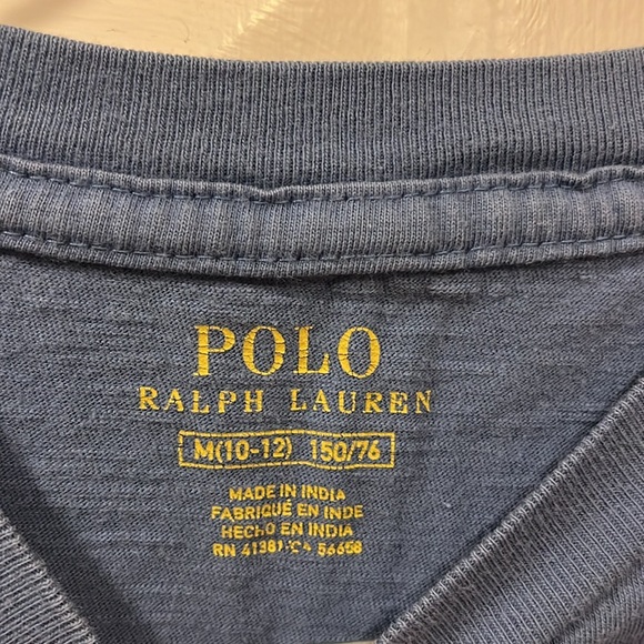 Ralph Lauren Blue. Short sleeve T-shirt. Distressed style. - Picture 3 of 3
